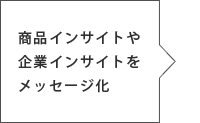商品インサイトや企業インサイトをメッセージ化